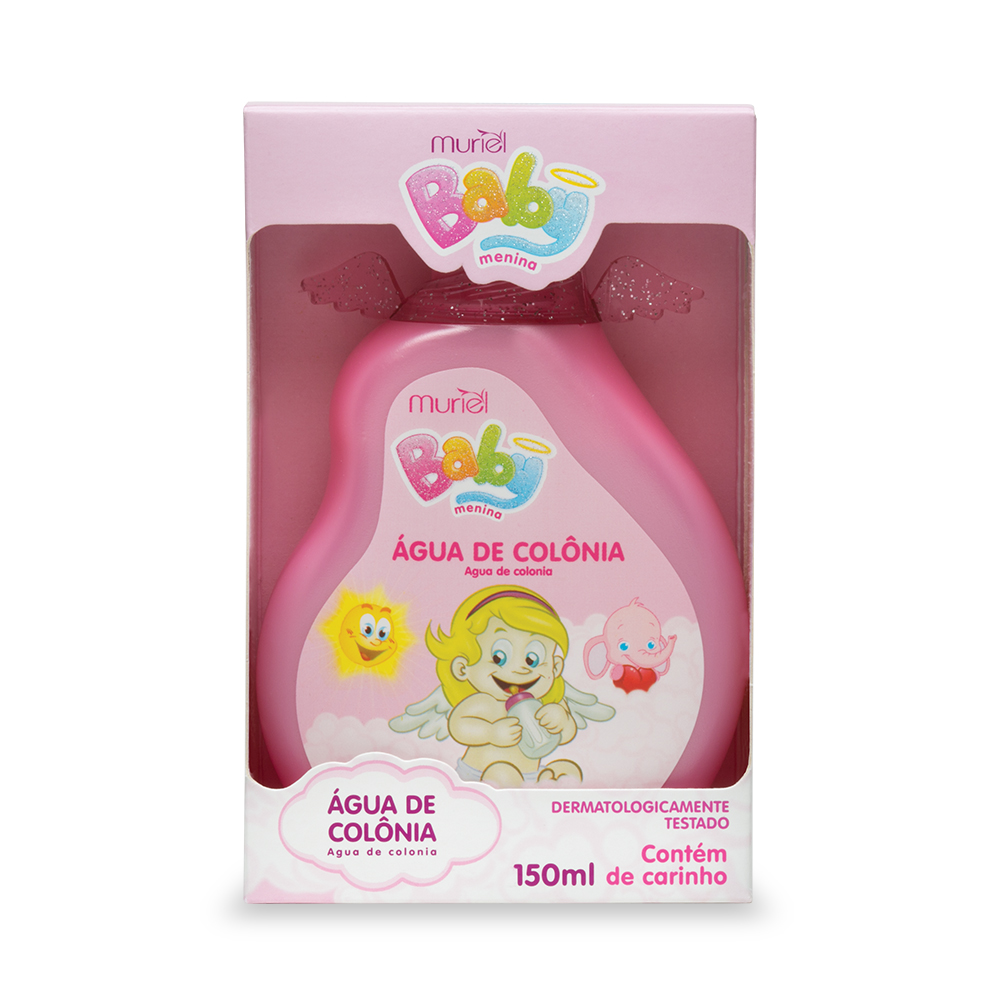 Água De Colônia Perfume Para Bebê Infantil Rosa 150ml