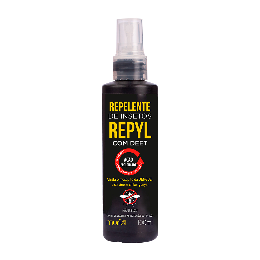 Repelente de Insetos Repyl Spray contém DEET 100ml