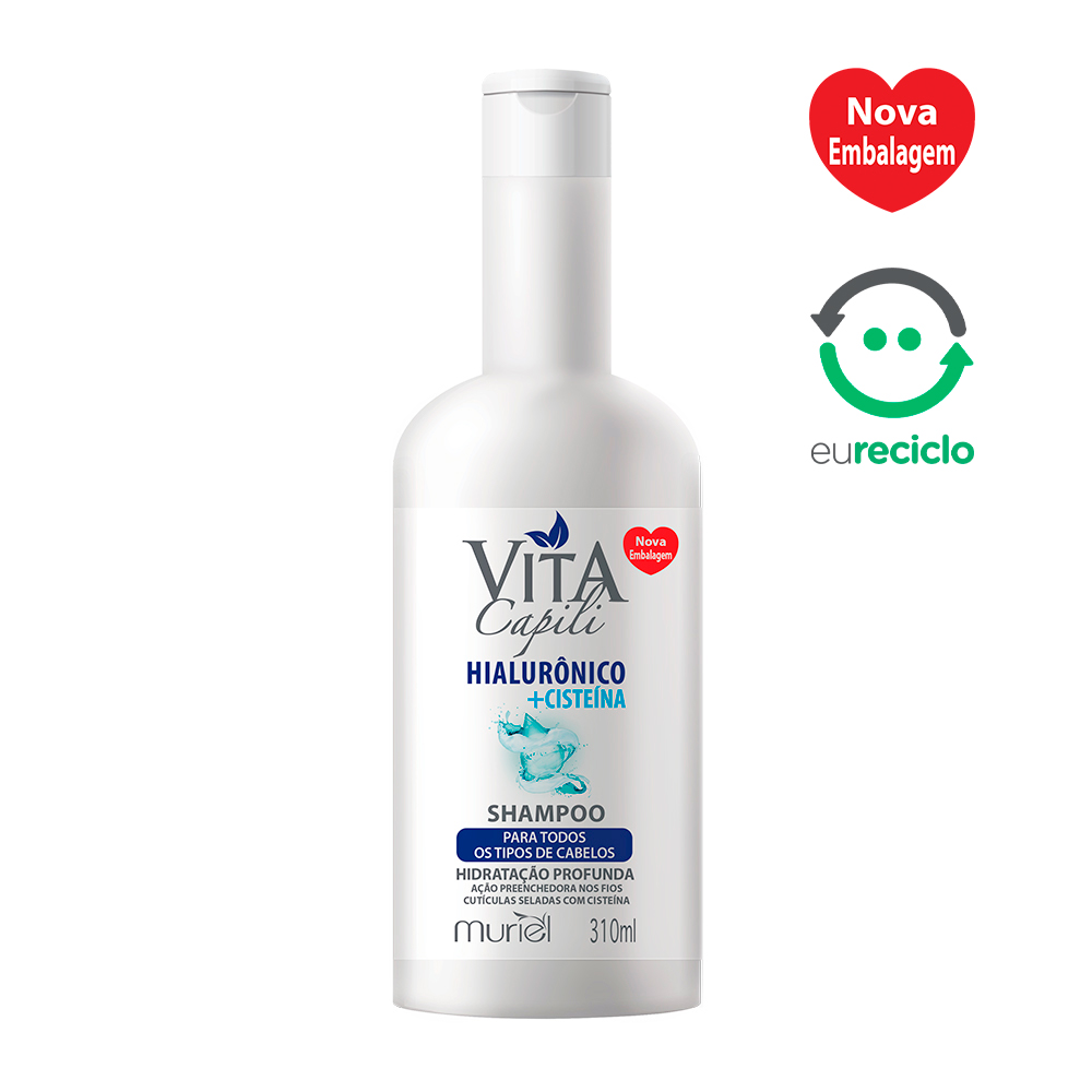 Shampoo Vita Capili Hialurônico Cisteina 310 ml