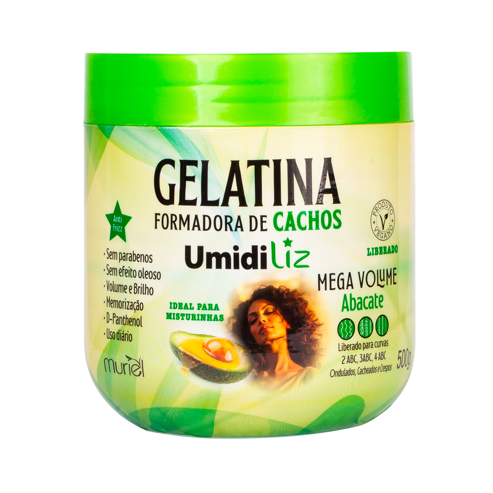 Gelatina Umidiliz Abacate Mega Volume 500g