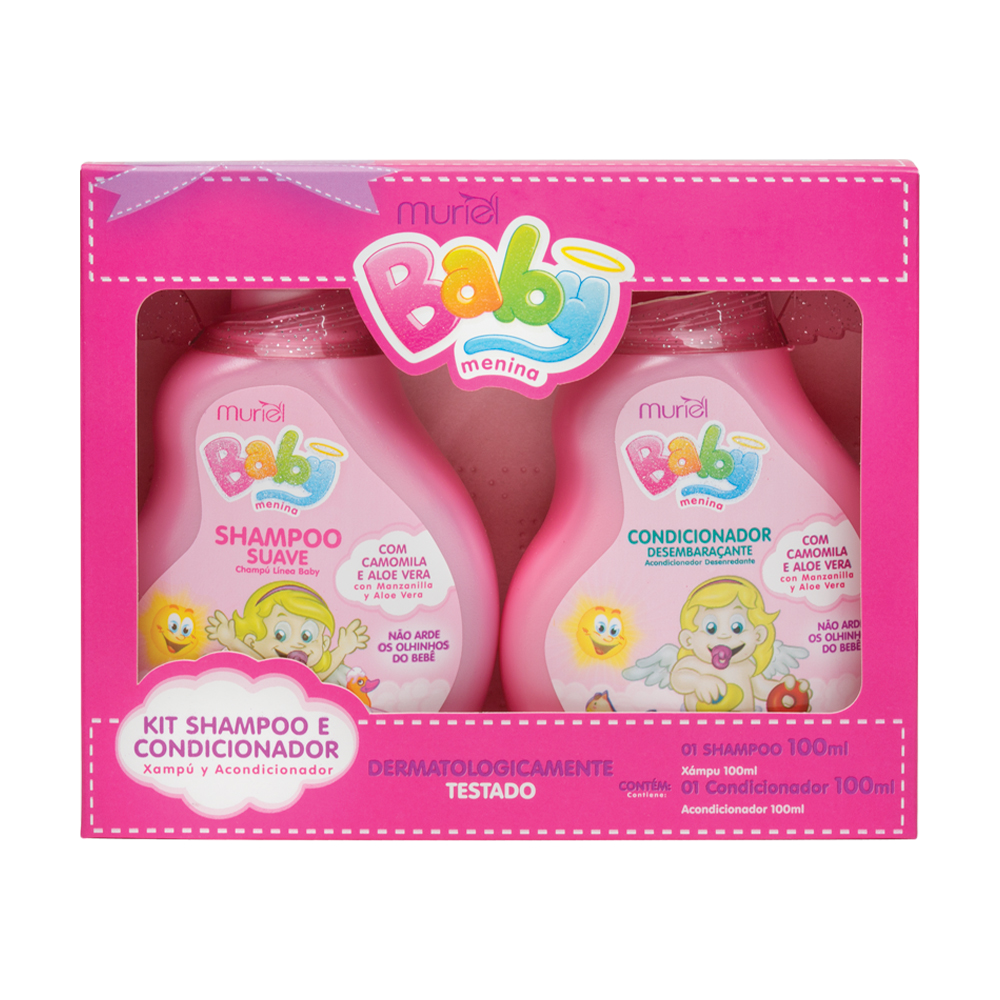 Muriel Kit Baby Rosa Shampoo e Condicionador 100ml