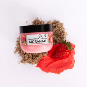 Esfoliante Facial e Corporal Morango com Argila Rosa e Branca