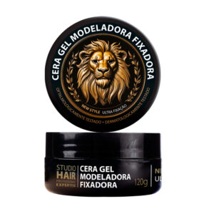 Cera Gel Modeladora Fixadora  Studio Hair New Style