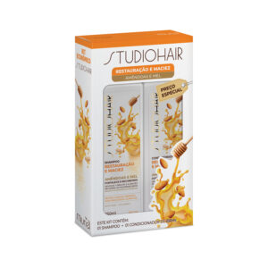 Kit Shampoo e Condicionador Studio Hair Amêndoas e Mel