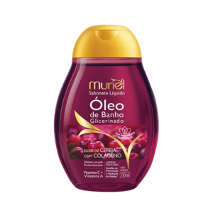 Óleo de Banho Glicerinado Elixir de Cereja com Colágeno Muriel 230ml
