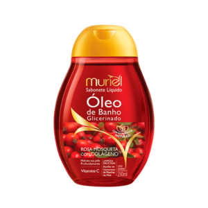 Óleo de Banho Glicerinado Rosa Mosqueta com Colágeno Muriel 230ml
