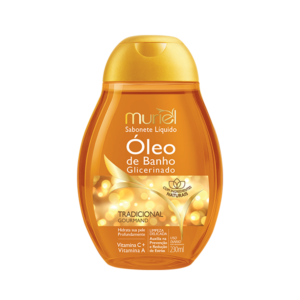 Óleo de Banho Glicerinado Gourmand Gold Muriel 230ml