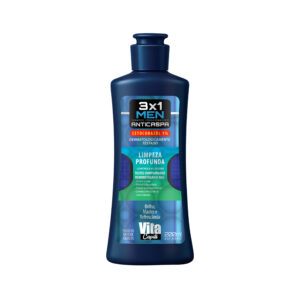 Shampoo e Condicionador Vita Capili Men 3x1 + Anticaspa Limpeza Profunda 200ml