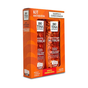 Kit Nutrição Biotina Antiqueda Vita Capili Shampoo 270ml + Condicionador 250ml