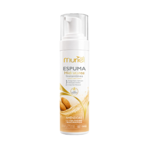Espuma Hidratante Instantânea Muriel Amêndoas com Colágeno e Niacinamida 150ml